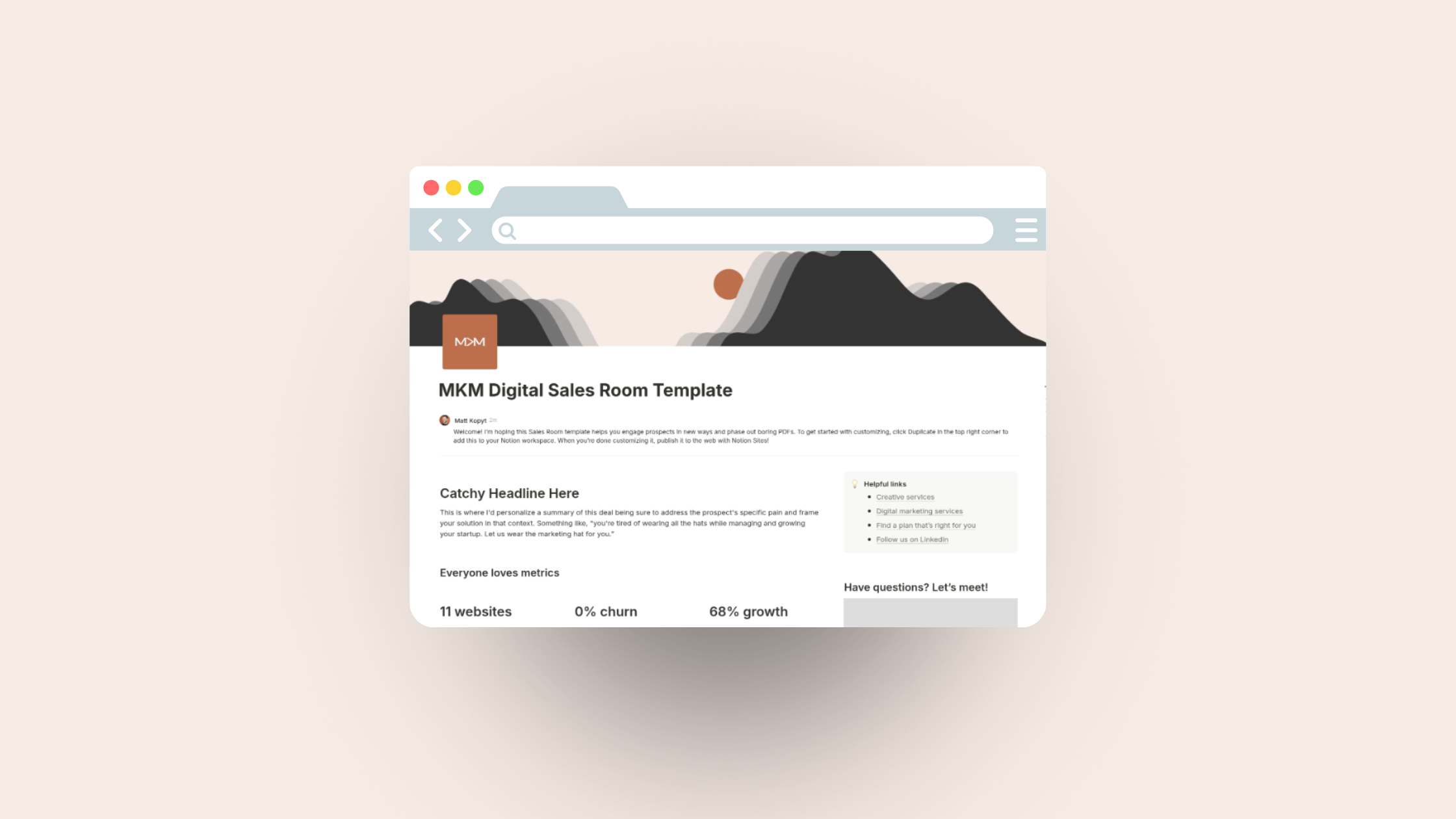 Digital Sales Room